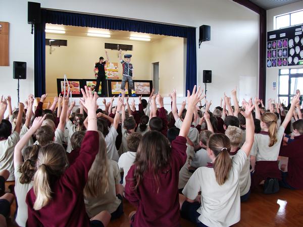 Question time at Orewa Primary